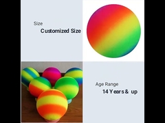 PVC Bouncy 7 Inch Playground Ball Nontoxic Thickened Pantone Color