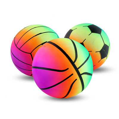Unisexkleinkind-Sport-Regenbogen aufblasbarer Toy Ball Set mit Pumpe
