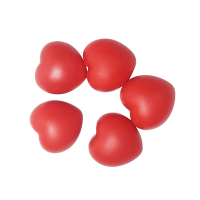 Herz-Form-PU schäumen Druck-Ball-Spielwaren drücken Durchmesser der Entlastungs-6.8cm