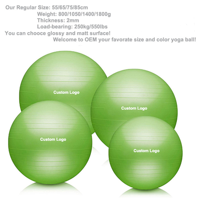 Ungiftiger geruchloser freundlicher Yoga-Ball Eco, aufblasbarer Übungs-Antiverschleißball