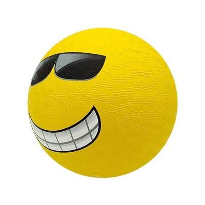 Rutschfestes Smiley Face Rubber Bounce Ball-mehrfunktionaleswiederverwendbares