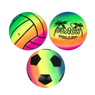 Regenbogen Dodge aufblasbarer Toy Ball Multicolored Wear Resistant