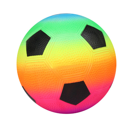 Regenbogen farbiger aufblasbarer Regenbogen-Ball-geruchloser Fußball PVCs