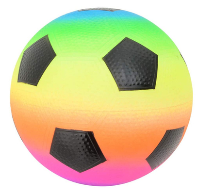 Regenbogen farbiger aufblasbarer Regenbogen-Ball-geruchloser Fußball PVCs