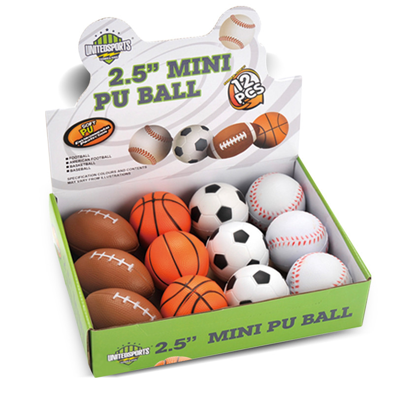 Förderungs-Mini Sport PU-Druck-Ball-runde Form-Freigabe-Druck-Spielzeug