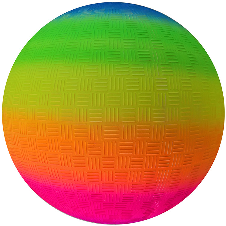 Ungiftiger Antiburst-Regenbogen-Spielplatz-Ball, Multifunktionsgummispiel-Ball