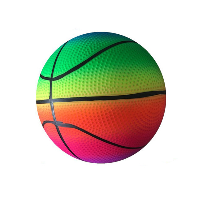 45cm Regenbogen-Entwurfs-Kleinkind-Sport-Ball-wasserdichtes geruchloses umweltfreundliches