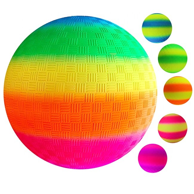 Mehrfarbiger Regenbogen-Trichter-Ball, Vielzweck-8,5 Zoll-Spielplatz-Ball